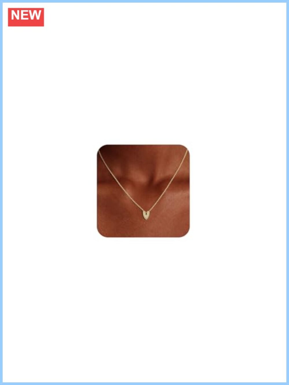 14k Gold Plated Initial Necklace Dainty CZ Pendant Pave Hypoallergenic
